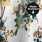 Americanflat 71" x 74" Shower Curtain, Watercolor Blueberry by New York Botanical Garden